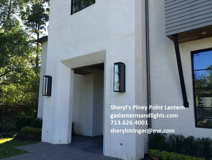 Sheryl's Piney Point Contemporary Gas Lantern