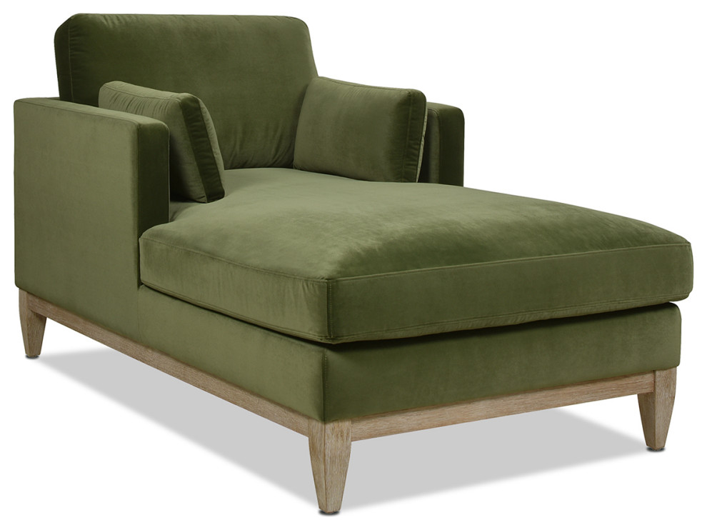 Knox 65" Modern Farmhouse Chaise Lounge Chair Farmhouse Indoor