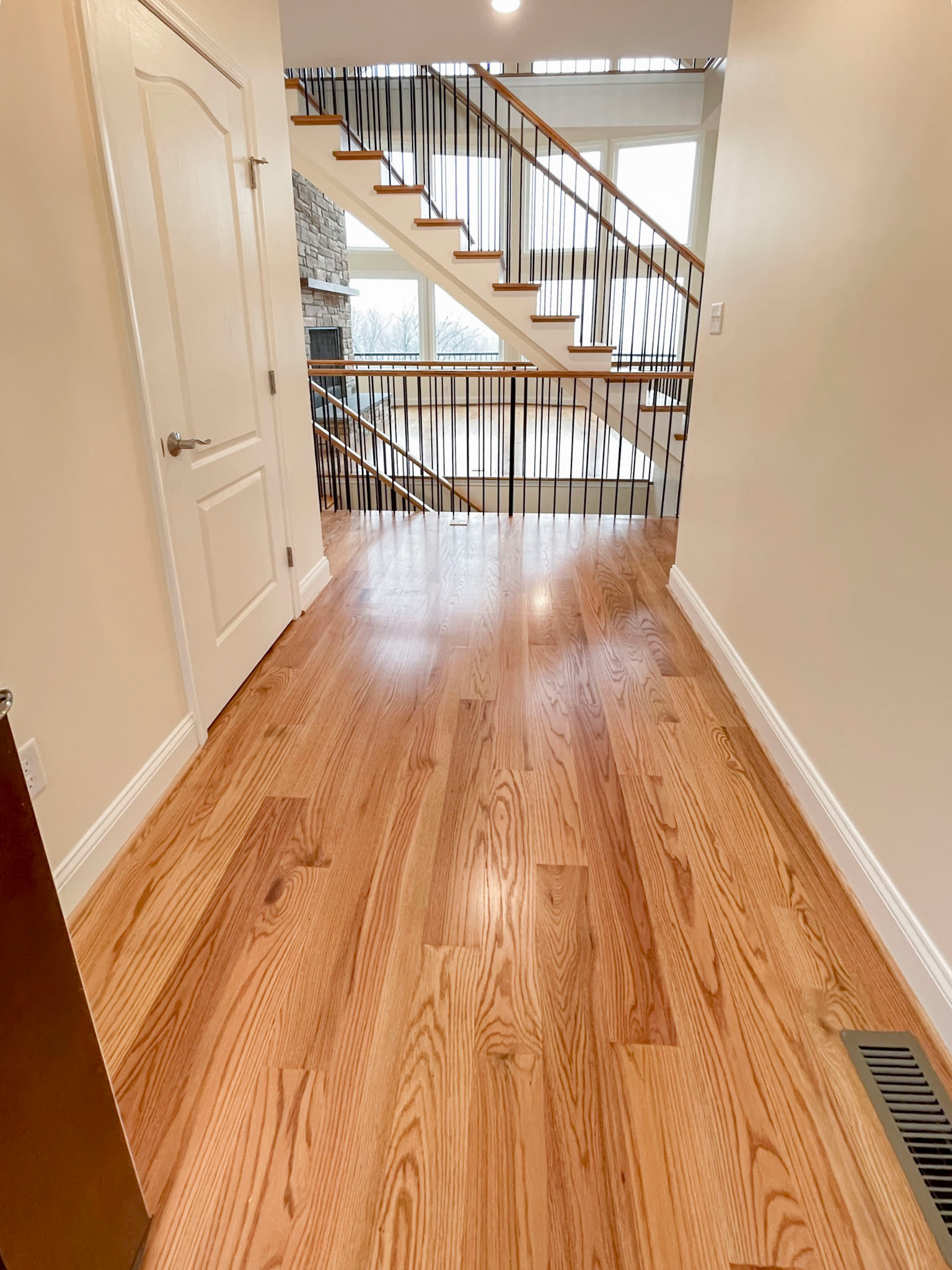 97_Airy Straight-Floating Staircase in Transitional-Mountain Home, Luray, VA 228