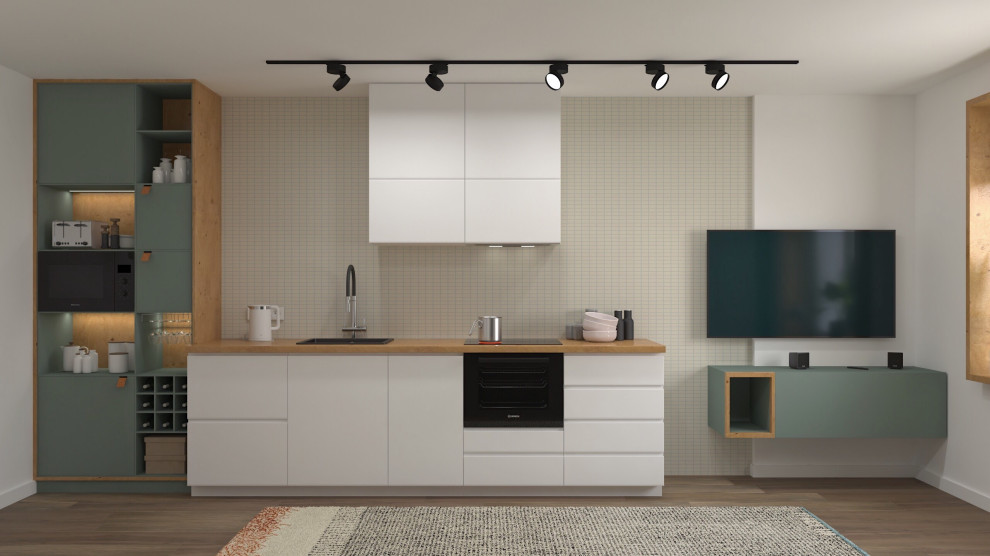 Кухня комбо из ИКЕА и заказной мебели