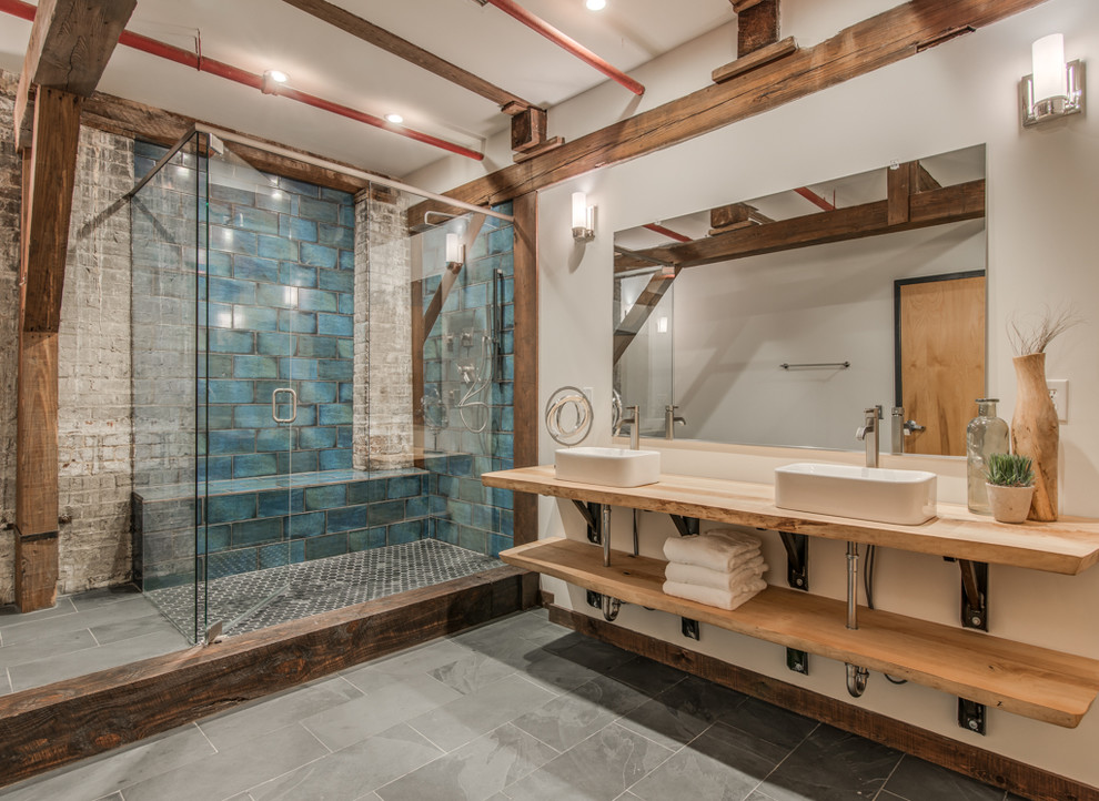 Werthan Loft Industrial Bathroom Nashville by Gill Design Co