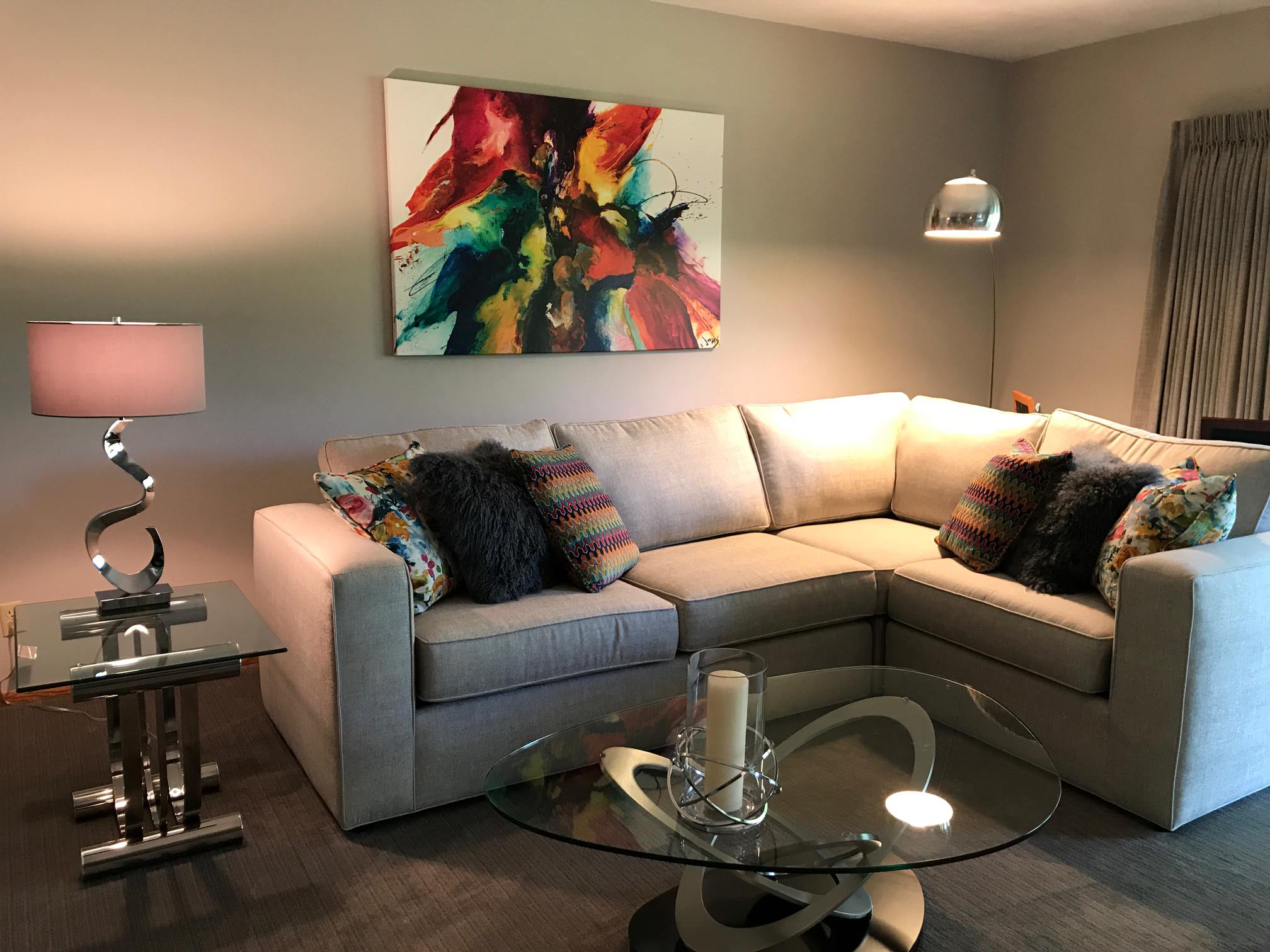 Updated Contemporary Living Room