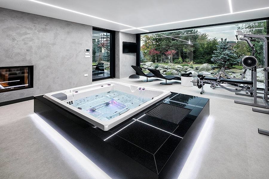 Фитнес зона дома.