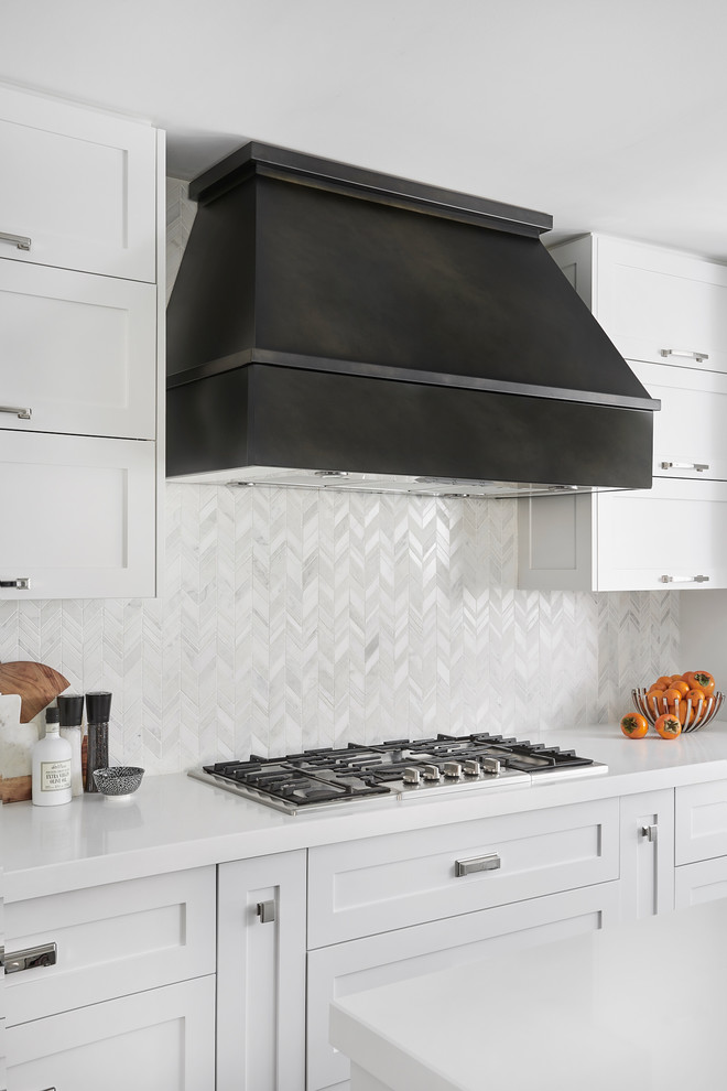 Example of a small transitional kitchen design in Toronto