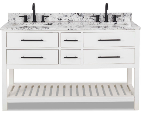 Jeffrey Alexander Wavecrest 60 Vanity Modern Bathroom Jeffrey Alexander Wavecrest 60 Vanity