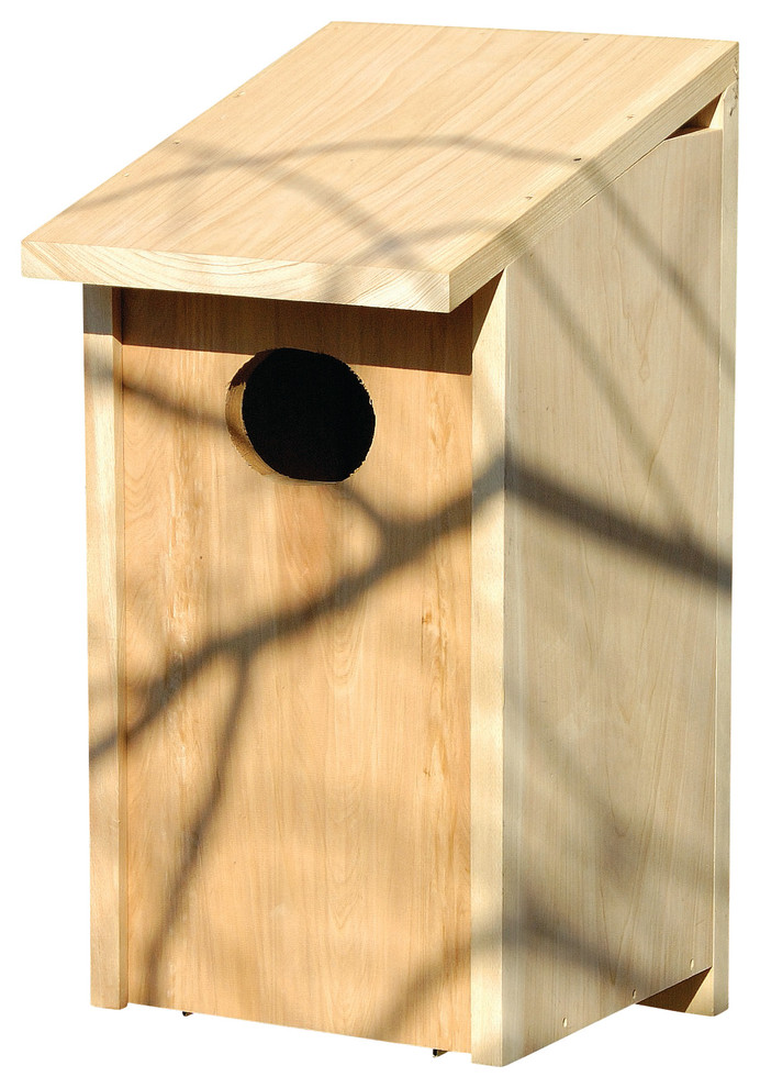 Wood Duck Bird House, Solid Cypress Scandinavian Birdhouses by