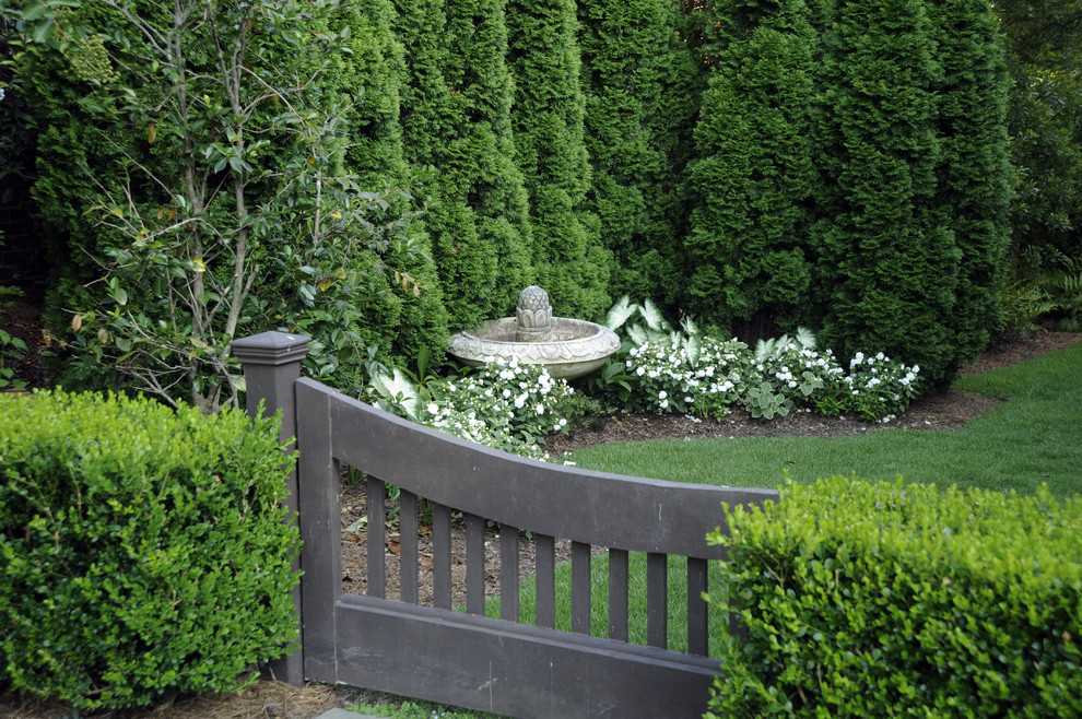 This is an example of a traditional backyard garden in Birmingham.