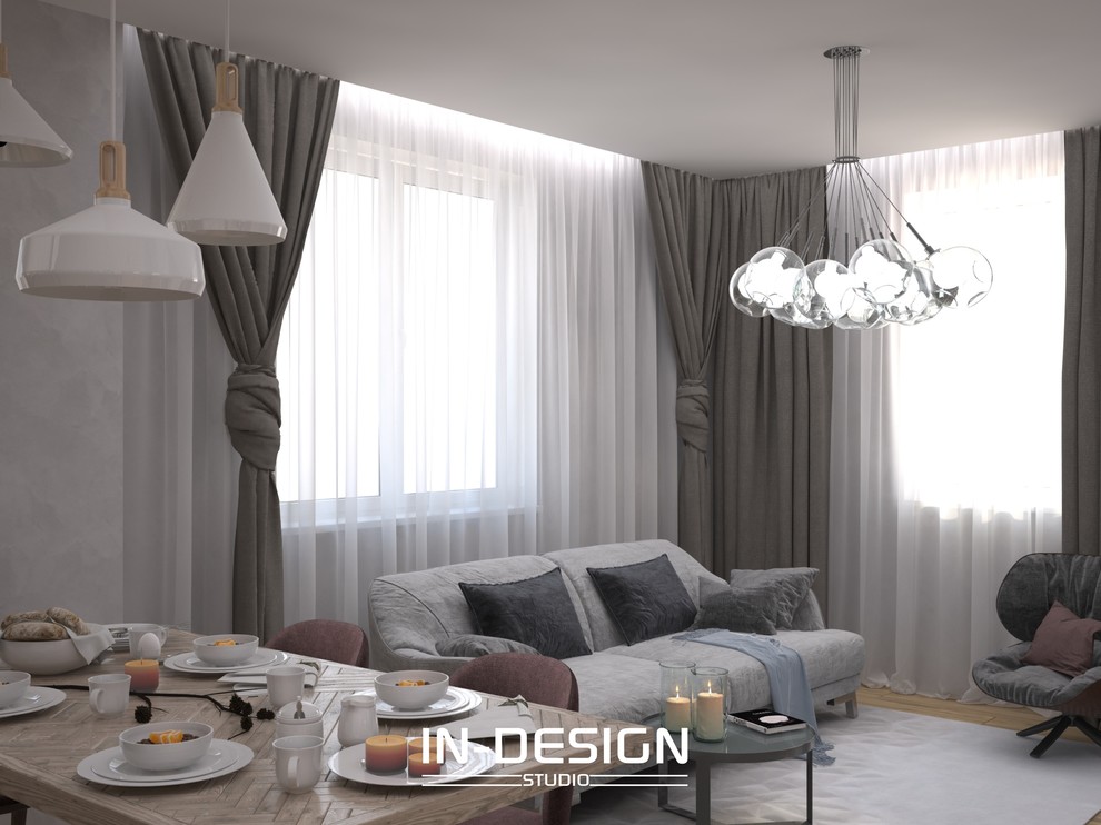 Дизайн-проект Квартиры в ЖК Радужный 90кв.м.