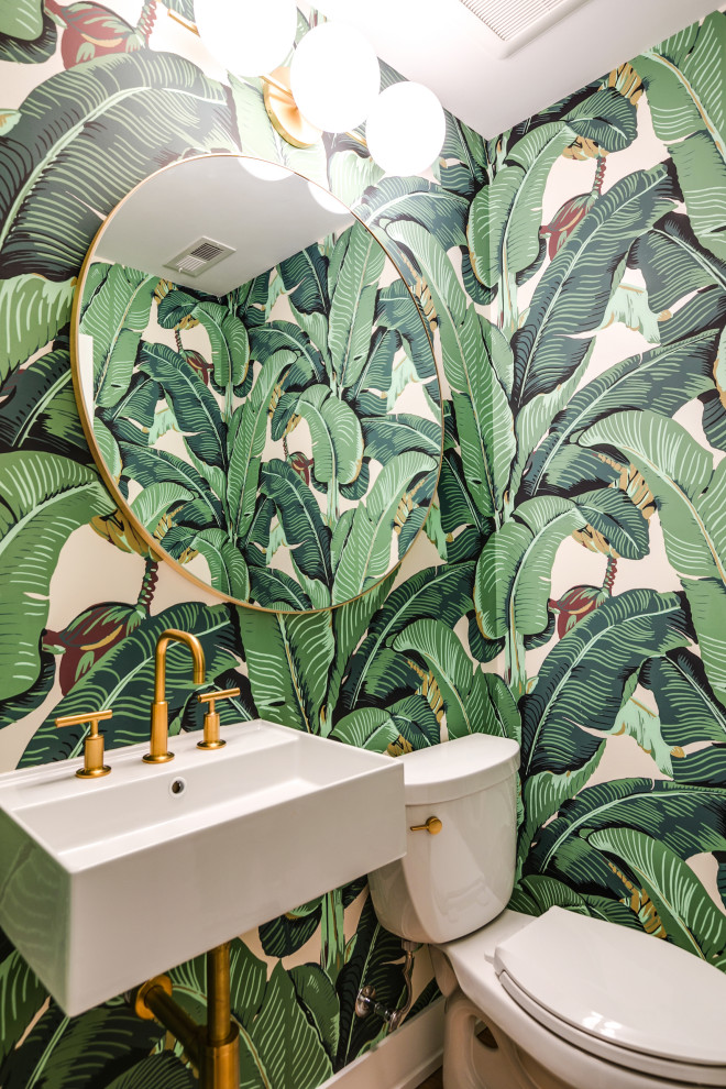 Mid-century Whole Home Historic Renovation - Midcentury - Powder Room ...
