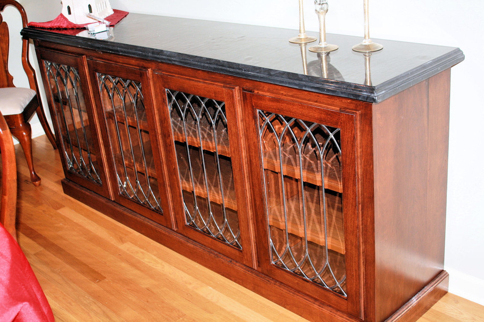 Beveled Glass inserts Tuberville Residence Traditional