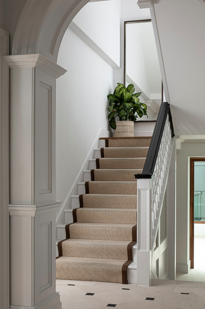 Traditional staircase in London.