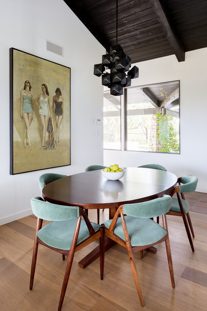 Hidden Hills mid-century-esszimmer