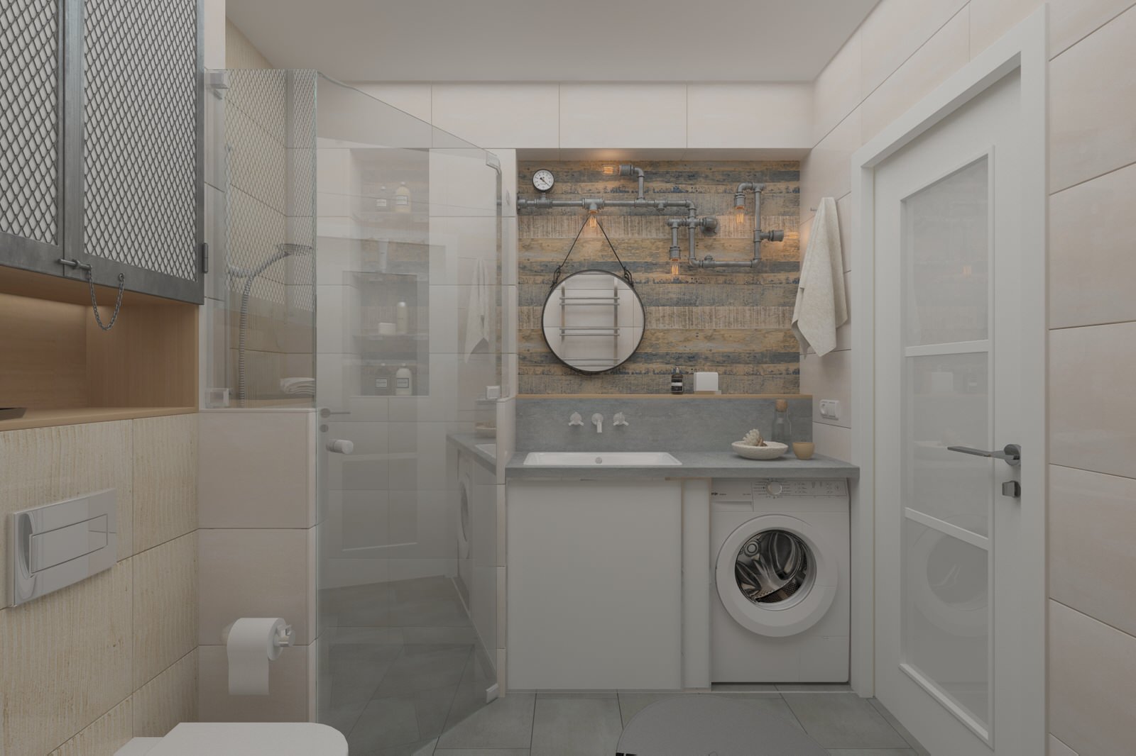 Ванная комната в стиле лофт