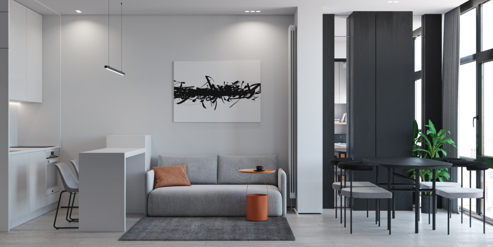 Квартира 77 м2 в современном стиле для творческих личностей