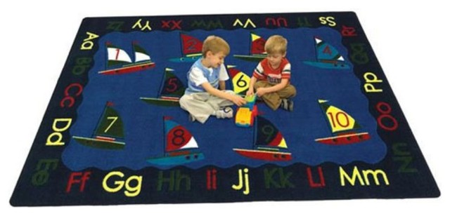 Joy Carpets Smooth Sailing Kids Area Rug Multicolor - 1540-C