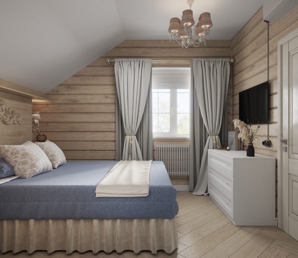 Дизайн интерьера срубного дома