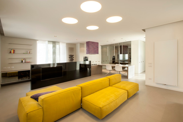 Casa Privata_Milano 2012 contemporary-living-room