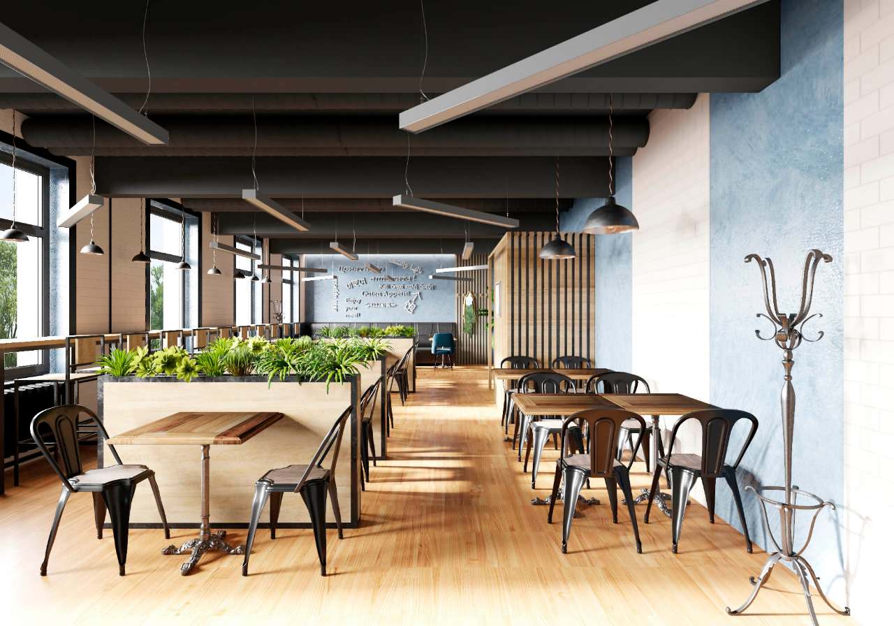 Кафе в стиле лофт