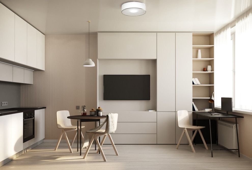 Кухня-гостиная в смешанном стиле