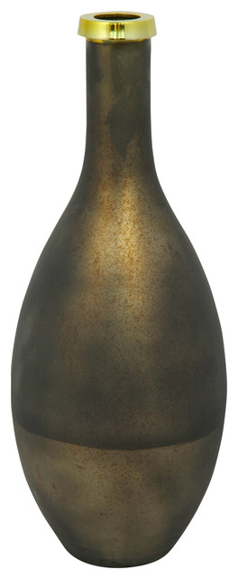 Onyx Bottle Vase Black Contemporary Vases By Hedgeapple
