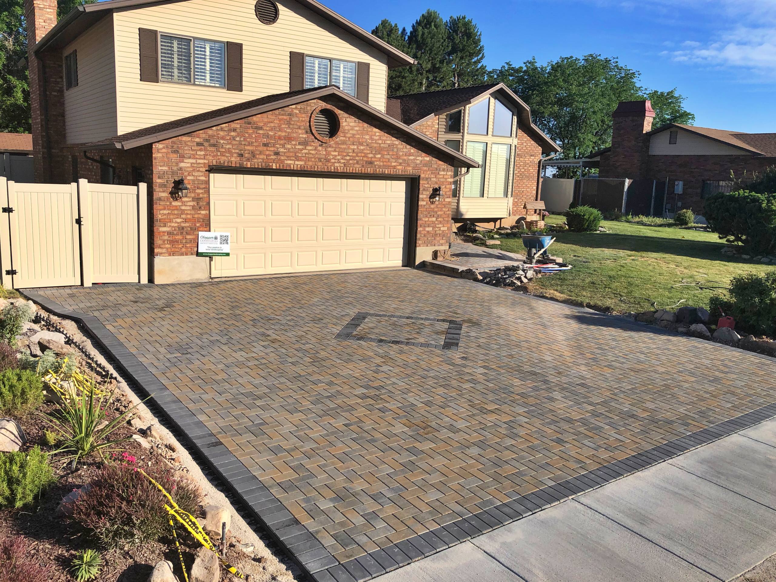 Rustic Style Belgard Pavers Home