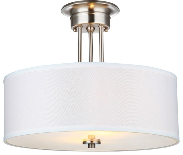 Lexington Semi Flush Mount Satin Nickel Craftsman Lexington Semi Flush Mount Satin Nickel Craftsman Ceiling