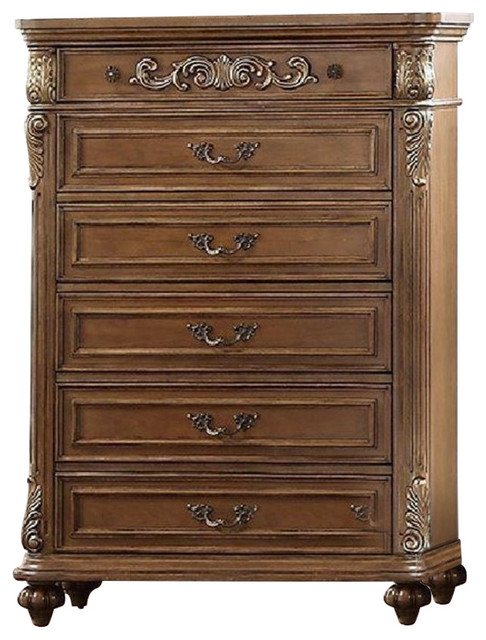 Royal Pine Wood Chest With Filigree Carvings Brown Victorian
