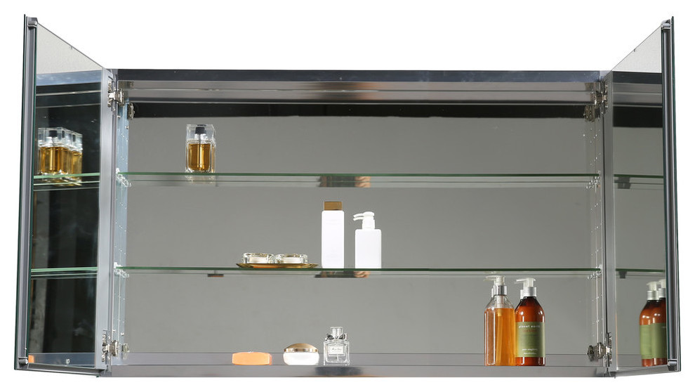 Eviva Mirror Medicine Cabinet 48 With Led Lights Modern