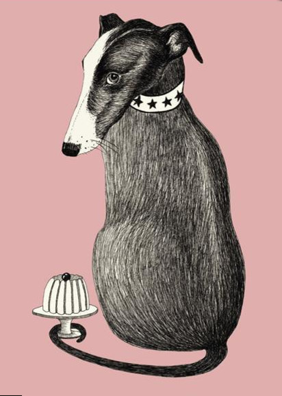 Poster met hond
