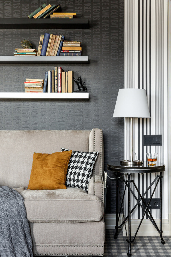 Интерьер дуплекса в поселке Бристоль Московская область. Правое крыло