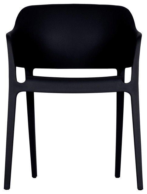 Faro Outdoor Dining Chair Black-M2 - Midcentury - Outdoor Dining Chairs ...