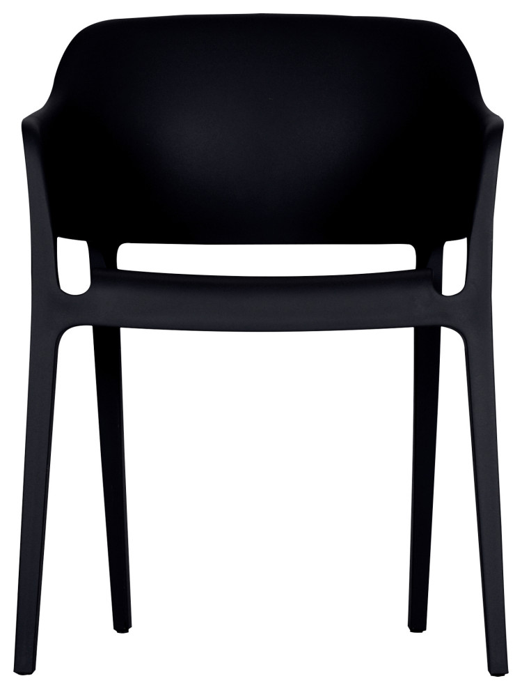 Faro Outdoor Dining Chair BlackM2 Midcentury Outdoor Dining Chairs