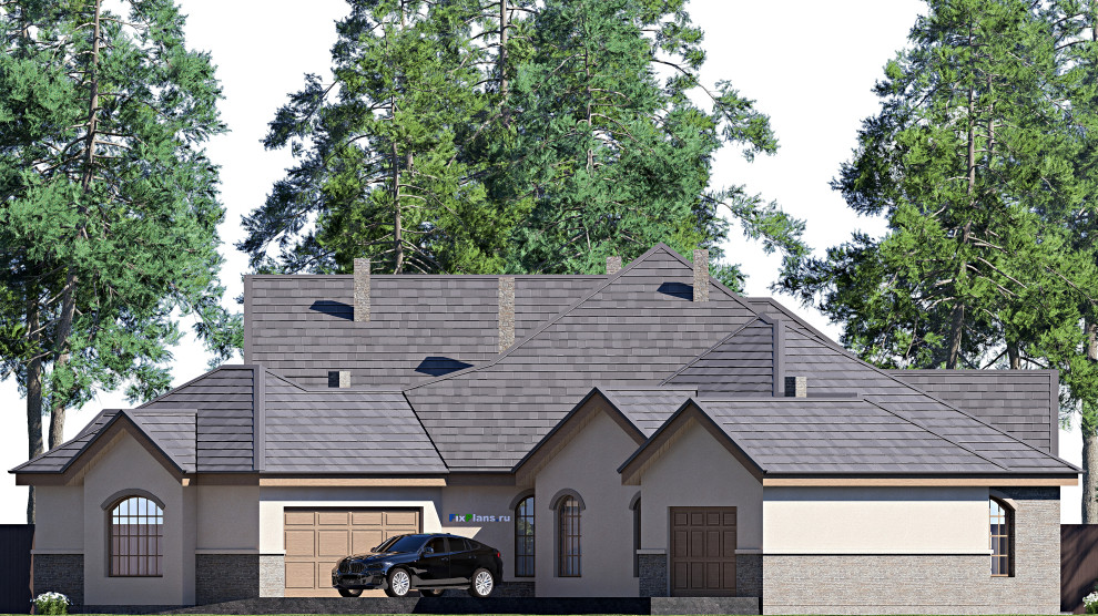 Проект одноэтажного дома 34х26м S428м2 F-17216