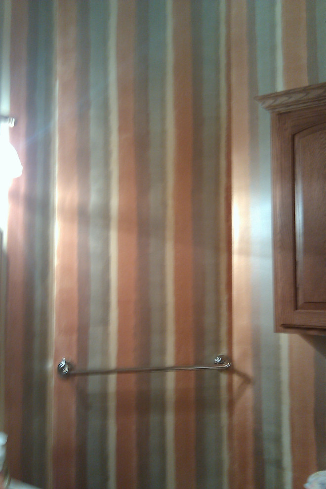 Foto di una piccola stanza da bagno con doccia boho chic
