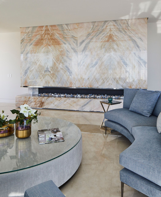 Bayside Residence contemporary-living-room