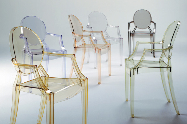 Louis Ghost Chair with Arms by Philippe Starck for Kartell - Contemporaneo  - Singapore - di SPACE Singapore | Houzz