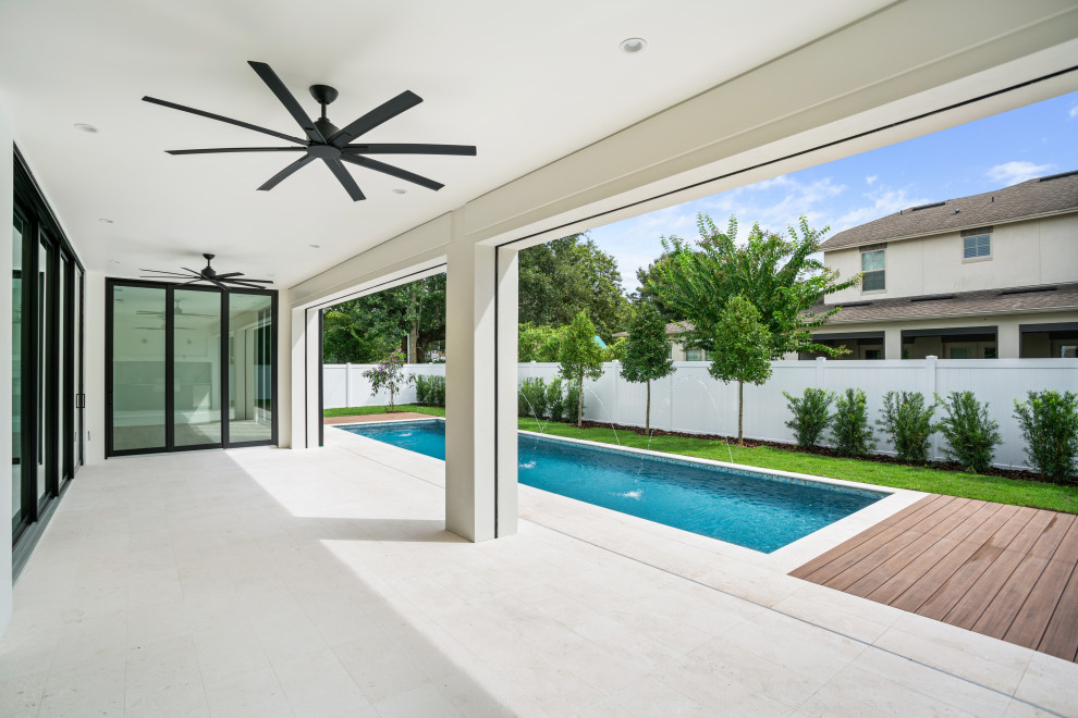 Example of a transitional pool design in Orlando