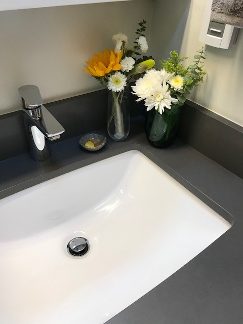 El Cerrito Hills Mid Century Modern Guest Bathroom