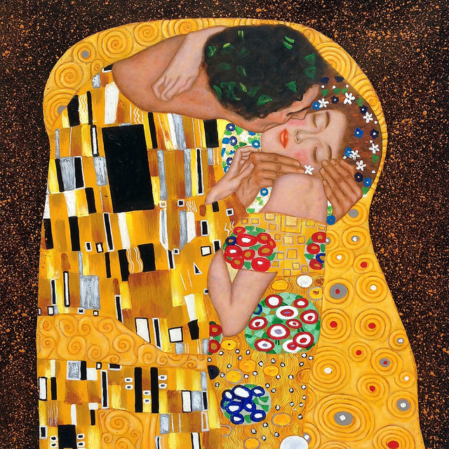 The Kiss Modern Paintings by overstockArt Houzz