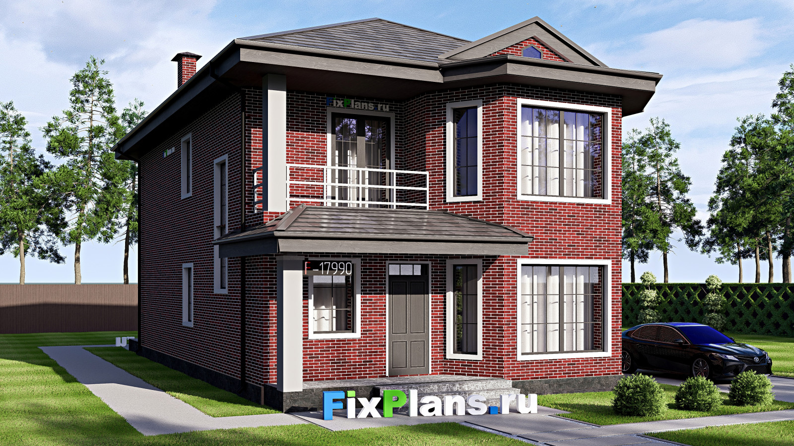 Проект двухэтажного дома 9х17 м S215м2 F-17990