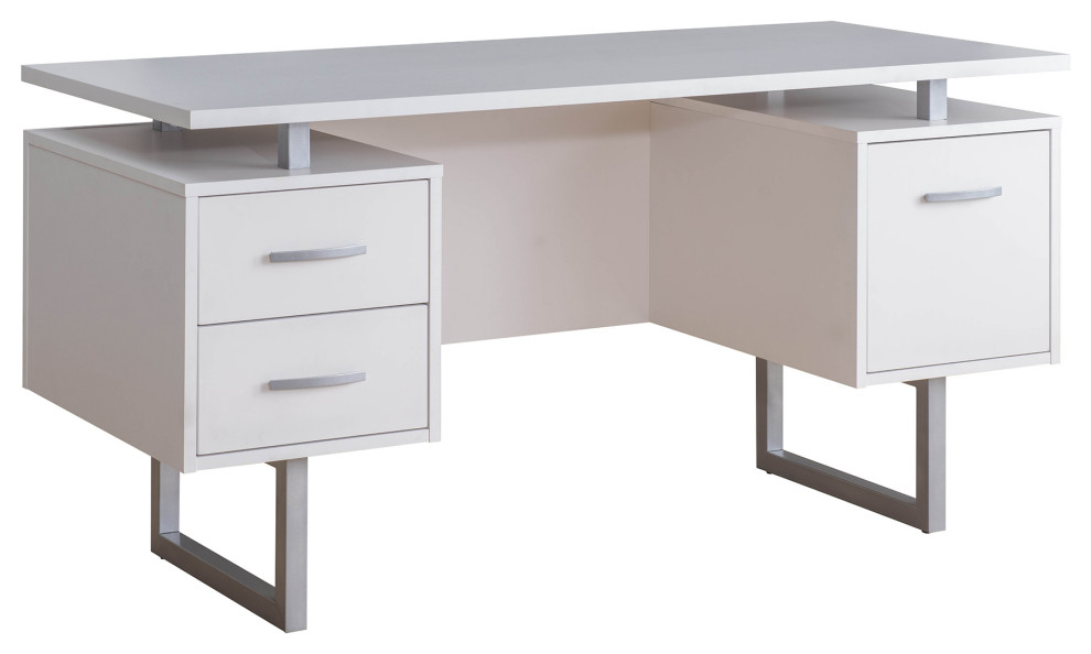 Sunjoy 60" Pedestal Desk Contemporary Desks And Hutches by Golden