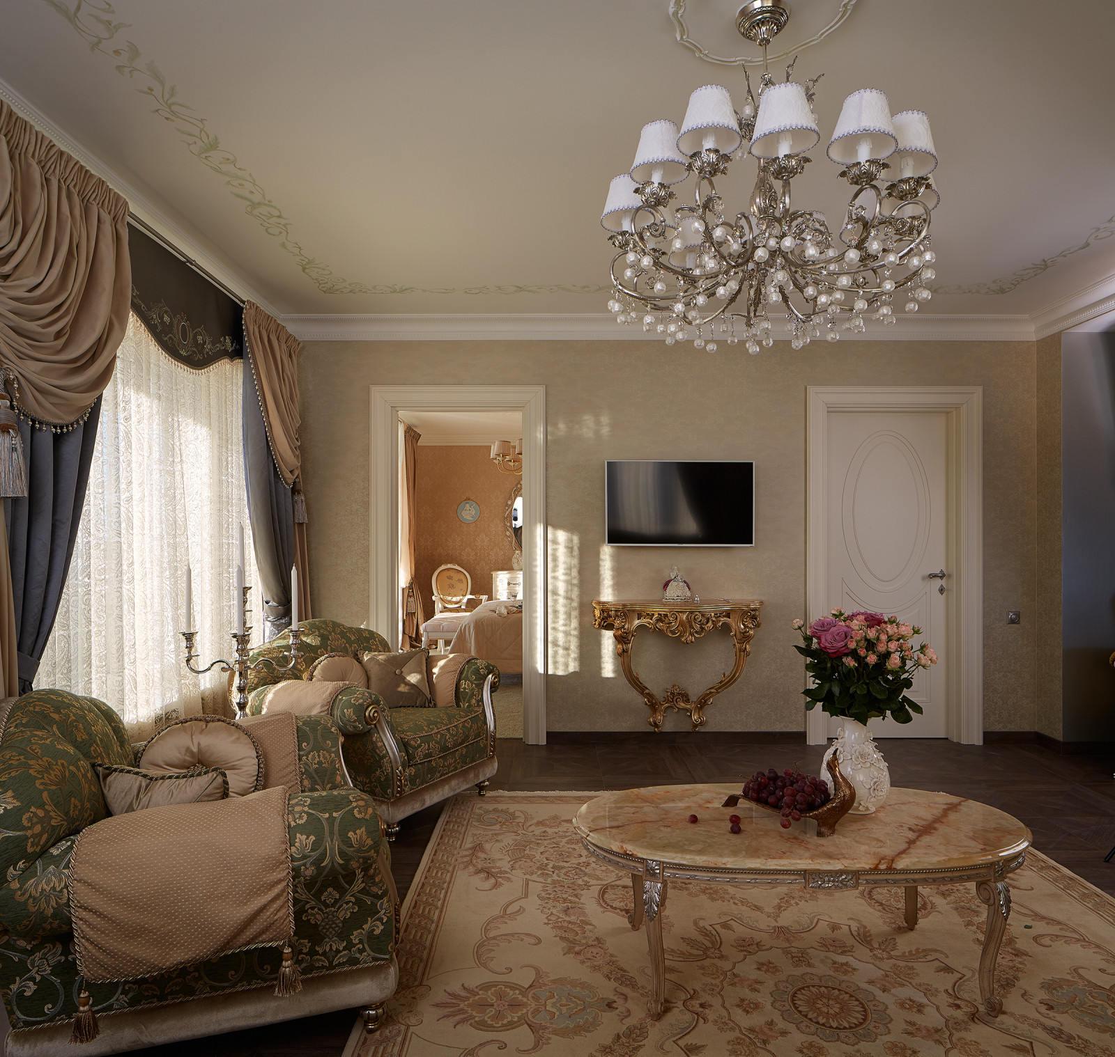 Квартира-шкатулка | The apartment is in the neoclassical style