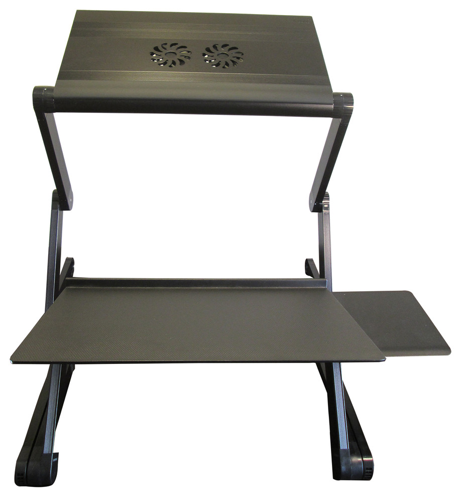 Workez Standing Desk Conversion Kit With Fans and USB Ports