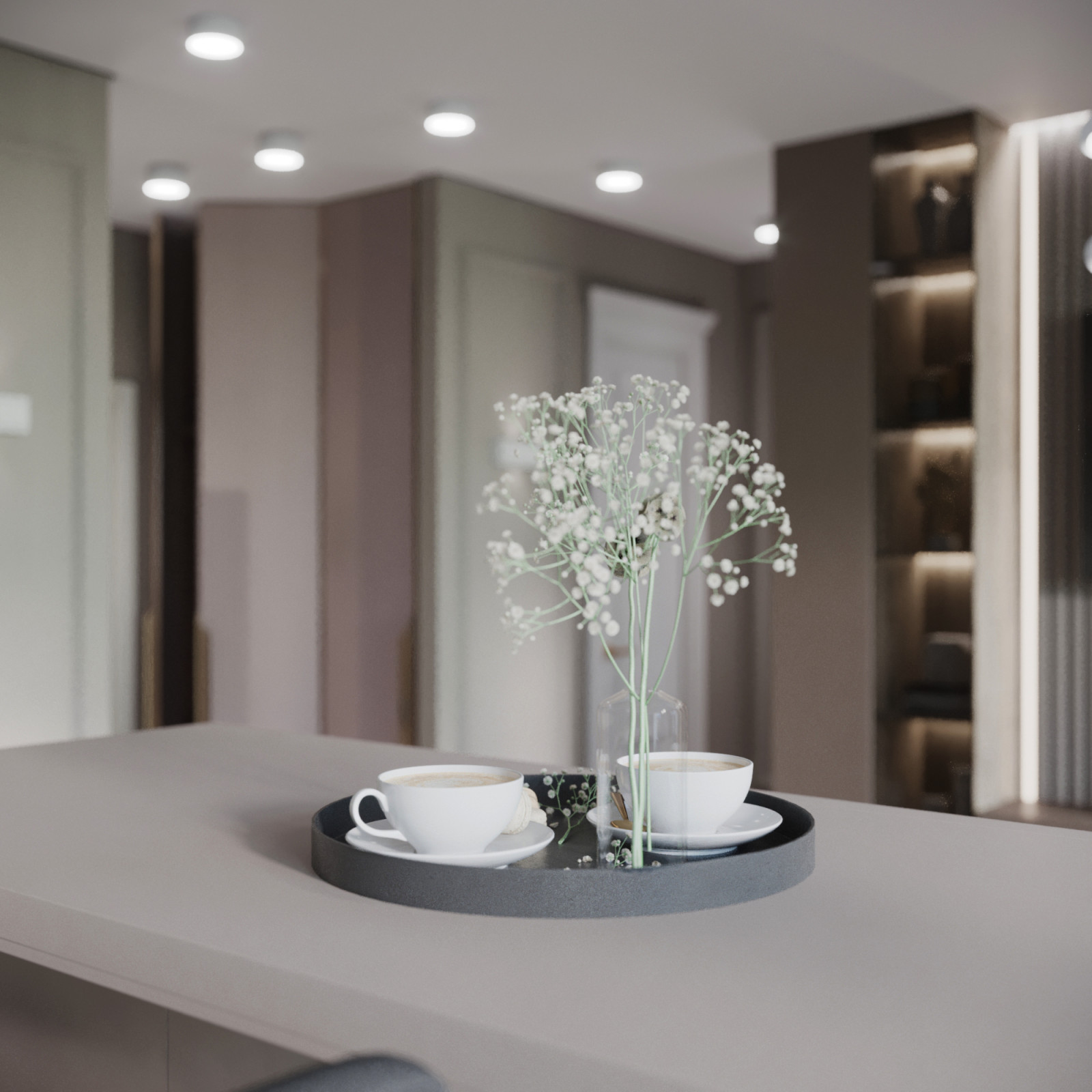 Квартира 50 кв.м. в стиле Неоклассика