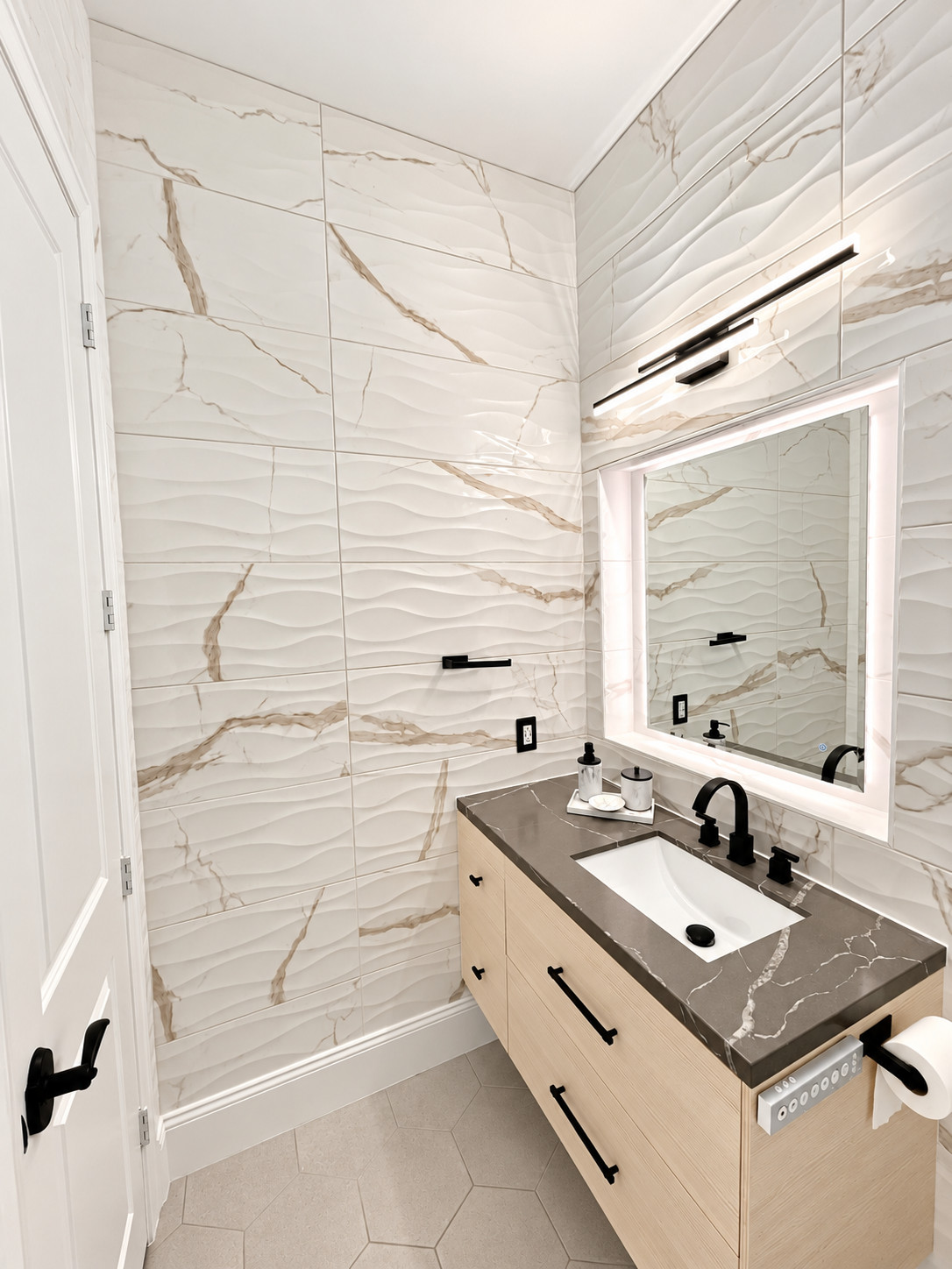 Modern/Contemporary Guest Bathroom Remodeling in Cypress, TX
