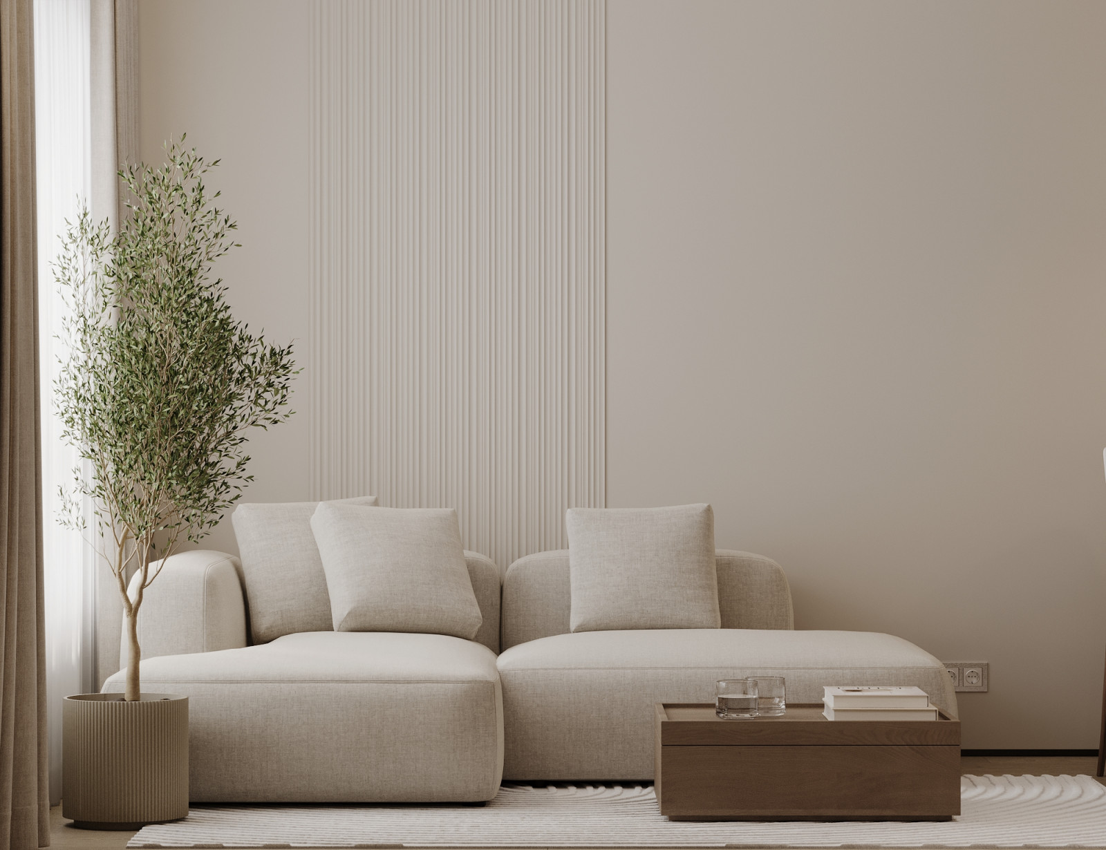 Эскизный проект интерьерной квартиры в Москве