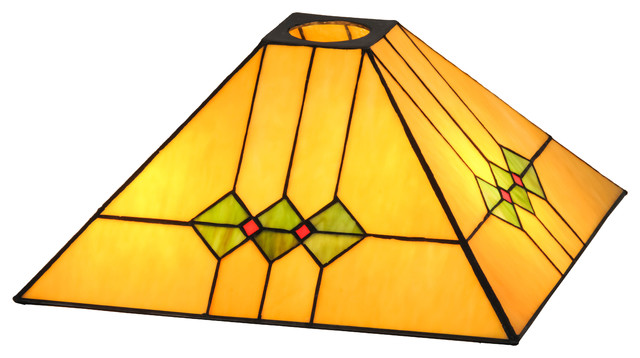 13 Square Martini Mission Shade, Square Mission Style Lamp Shades