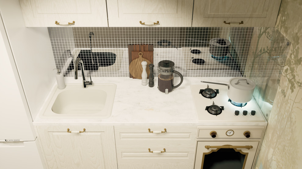 Однокомнатная квартира с элементами ретро.