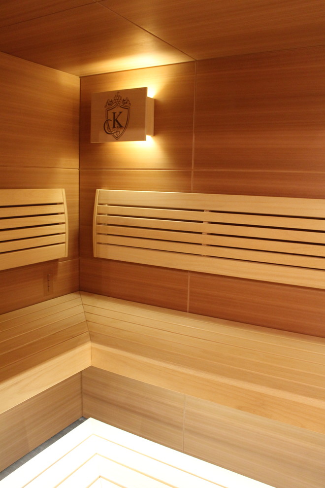 Сауна из панелей Rohol