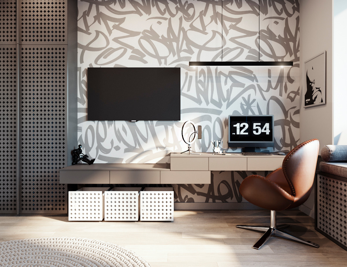 Интерьер в черно-белом цвете